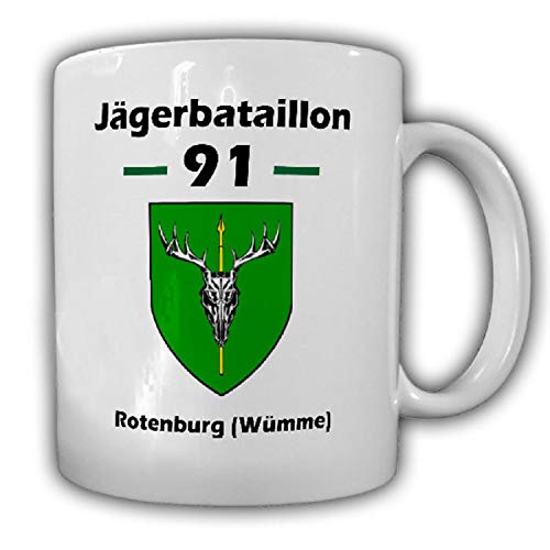 JgBtl 91 Jägerbataillon BW Jäger Infanterie Heer Wappen - Tasse Becher #18134 von Copytec