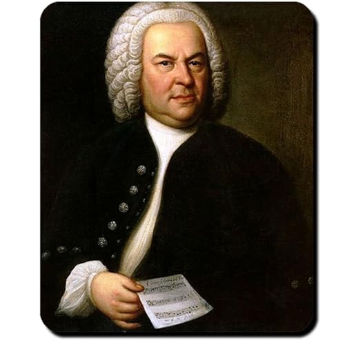 Johann Sebastian Bach Komponist Musiker Person Künstler Gemälde 18tes Jahrhundert Organist Komponist- Mauspad Mousepad Computer Laptop PC #16247 von Copytec