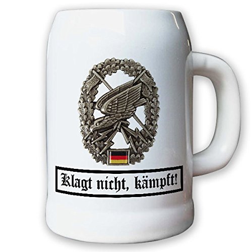 Klagt Nicht Kämpft Schlachtruf Motto Fernspäher - Krug/Bierkrug 0,5l #10652 von Copytec