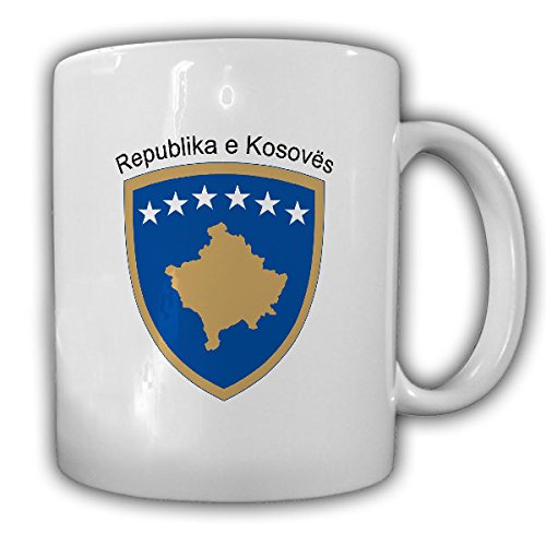 Kosovo Wappen Republika e Kosovës Emblem Albanisch und Serbisch - Kaffee Becher Tasse #13664 von Copytec