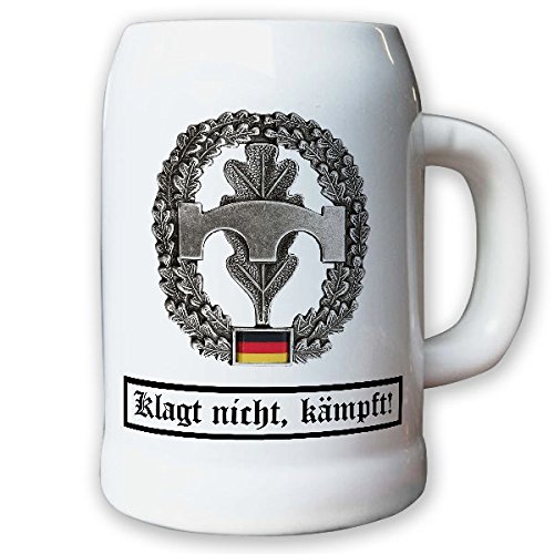 Krug/Bierkrug 0,5l -Barettabezeichen Pioniere Truppe Pios Bundeswehr #10926 von Copytec