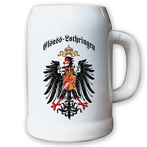 Krug/Bierkrug 0,5l - Elsass-Lothringen Provinz Geschichte Historie #9407 von Copytec