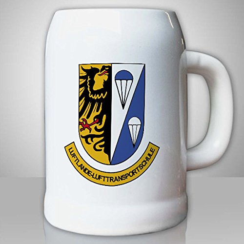 LL LTS Altenstadt Luftlande Lufttransportschule BW Bund Bundeswehr Schule Fallschirmjäger Ausbildung Transall Springer - Krug/Bierkrug 0,5l #14360 von Copytec