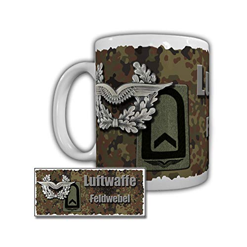 Lutwaffe Feldwebel BW Fw F Dienstgrad Lufttransport Schulter Tasse #29208 von Copytec