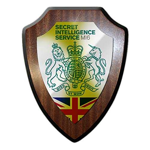 MI6 Secret Intelligence Service Wappen Logo Abzeichen England Wandschild #17094 von Copytec