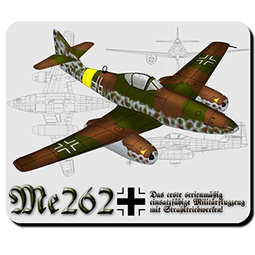 Me 262 Flugzeug Jäger Schwalbe Strahltriebwerk Mauspad #4067m von Copytec