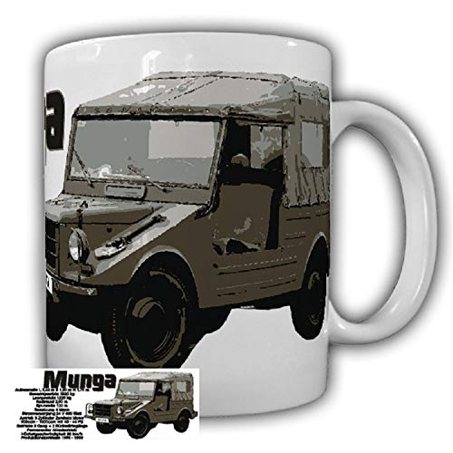 Munga KFZ BW 4x4 Franz Josef Strauß Geländewagen 2 Takt Oliv Smoker Tasse #25508 von Copytec