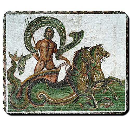 Neptune Triumph des Neptun Mosaik Wassergott Poseidon Griechenland Gottheit Mythologie - Mauspad Mousepad Computer Laptop PC #16449 von Copytec