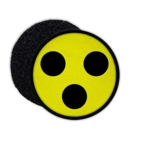Patch Blind Blinden 3 Punkte schwarz gelb Sehschwäche Uniform Klett BW #31940 von Copytec