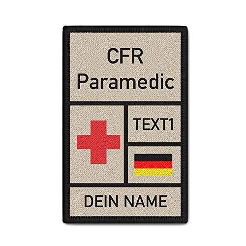 Patch CFR Paramedic Community First Responder Rettungsdienst Klett#39386 von Copytec