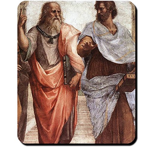 Platon und Aristoteles Schule Athens 1509 Atlantis Philosoph Sokrates Gemälde Griechenland - Mauspad Mousepad Computer Laptop PC #16417 von Copytec