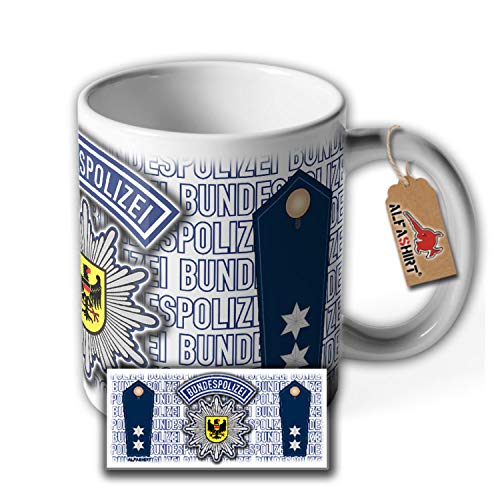 Polizeioberkommisar Bundespolizei BPOL POK Design Dienstgrad Wappen Tasse #29135 von Copytec