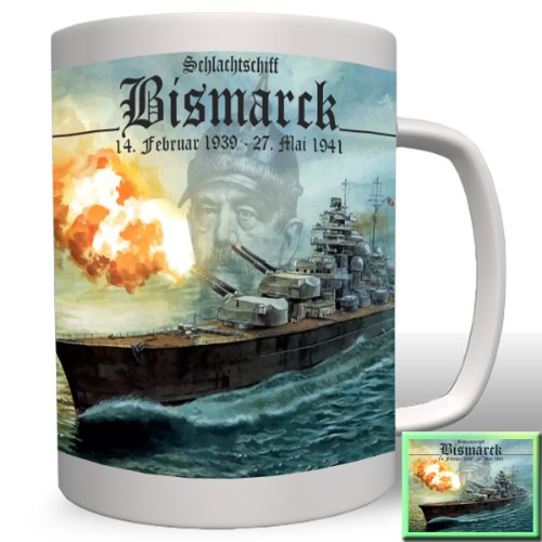 Schlachtschiff Bismarck Klasse Otto Schiff Militär Marine Gemälde Portrait -Tasse Kaffee Becher #824a Schlachtschiff Bismarck Klasse Otto Schiff Militär Marine Gemälde Portrait -Tasse Kaffee Becher #824a von Copytec