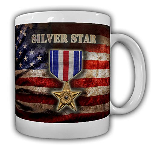 Silver Star Us Army Orden Auszeichnung Verdienst Abzeichen Tapfer Tasse #15851 von Copytec