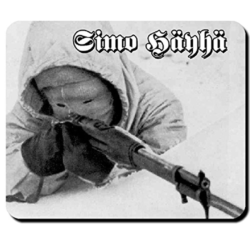 Simo Häyhä Sniper Scharfschütze WK 2 Winterkrieg winterwar finnischer Soldat - Mauspad Mousepad Computer Laptop PC #7249 von Copytec