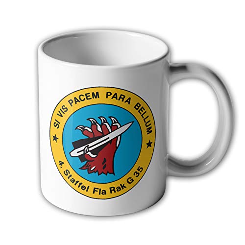 Tasse 4 Staffel FlaRak G35 Si vis pacem para bellum Einheit BW #35392 von Copytec