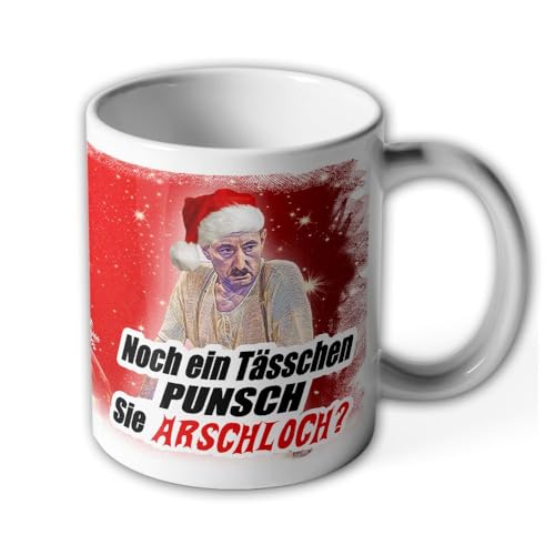 Tasse Alfred Tetzlaff Weihnachtsbecher Sie Arschloch Punsch Frohe Weihnachten Fun Kult TV Serie Geschenk 70er #43355 von Copytec