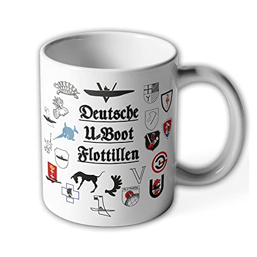 Tasse Deutsche U-Boot Flottillen Abzeichen Wappen Emblem Marine Becher#1637 von Copytec