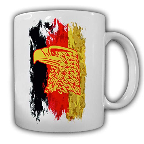 Tasse Deutschland schwarz rot gold Adler_Flagge Bundesrepublik Wappentier #14073 von Copytec