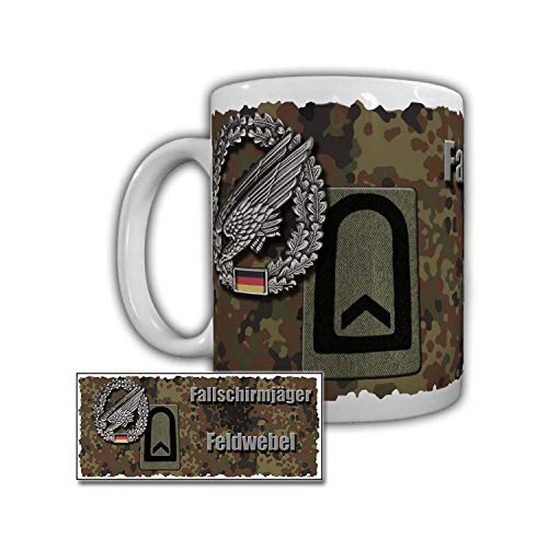 Tasse Fallschirmjäger Feldwebel LLBrig 26 Saarlouis Saarland Bundeswehr #29473 von Copytec