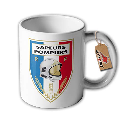 Tasse Feuerwehr Frankreich Feuerwehrmann Paris Franzose Sapeurs Pompiers #32951 von Copytec