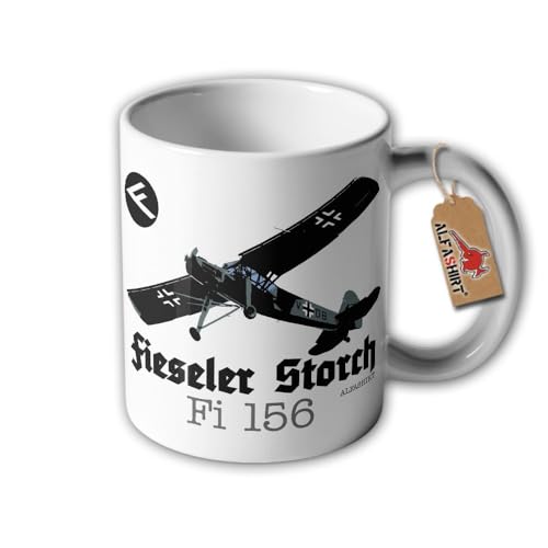 Tasse Fieseler Fi 156 Storch Flugzeug Luftwaffe STOL Hangelar Fliegen #32297 von Copytec