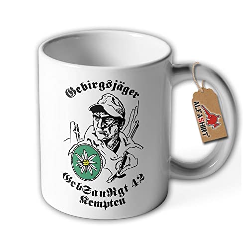 Tasse Gebirgssanitätsregiment 42 Kempten Allgäu Bundeswehr Wappen #38924 von Copytec