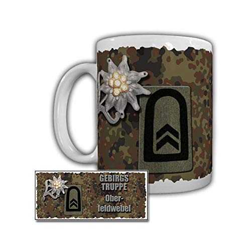 Tasse Gebirgstruppe Oberfeldwebel Heimatschutzbrigade 56 Landshut Heer #29594 von Copytec