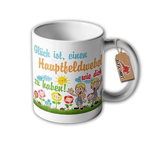 Tasse Glück ist einen Hauptfeldwebel wie dich zu haben Zugführer Fun Spaß #31760 von Copytec