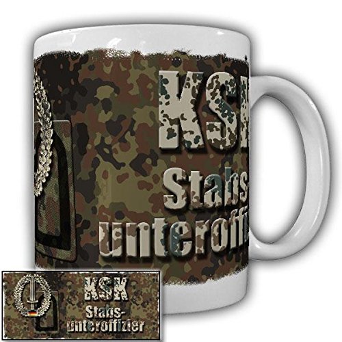 Tasse KSK Stabsunteroffizier der Kommando Spezialkräfte Militär Bundeswehr StUffz Dienstgradabzeichen#20921 von Copytec