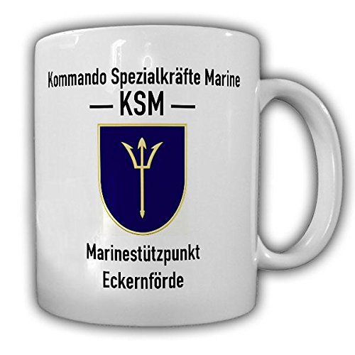 Tasse KSM Kommando Spezialkräfte Marine Bundeswehr Marinestützpunkt Eckernförde Abzeichen Becher #20463 von Copytec