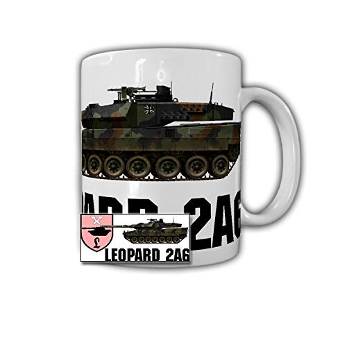 Tasse Leopard 2A6 Panzer 120mm Glattrohr PzLBtl 93 Munster Bundeswehr #30796 von Copytec