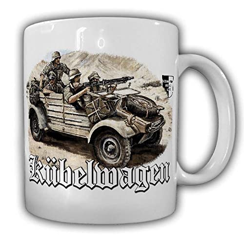 Tasse Lukas Wirp Kübelwagen TYP 82 Afrikakorps Bild Gemälde Kunst Druck Kübel Auto Front #24108 von Copytec