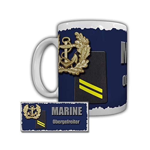 Tasse Marine Obergefreiter Einsatzgruppenversorger Bonn Rangabzeichen #29298 von Copytec