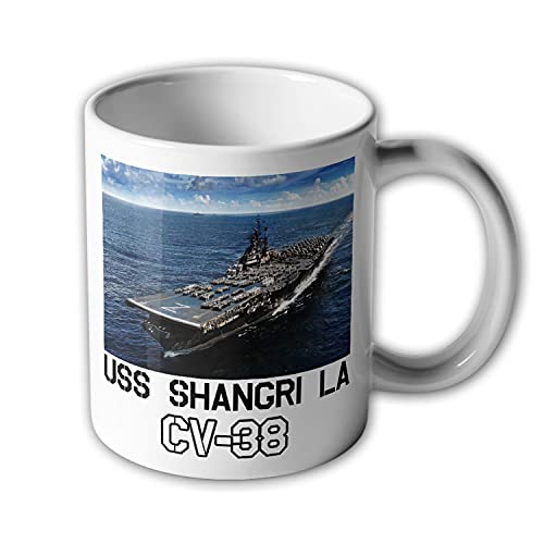 Tasse USS Shangri-La CV-38 Flugzeugträger Essex-Klasse United States #36939 von Copytec