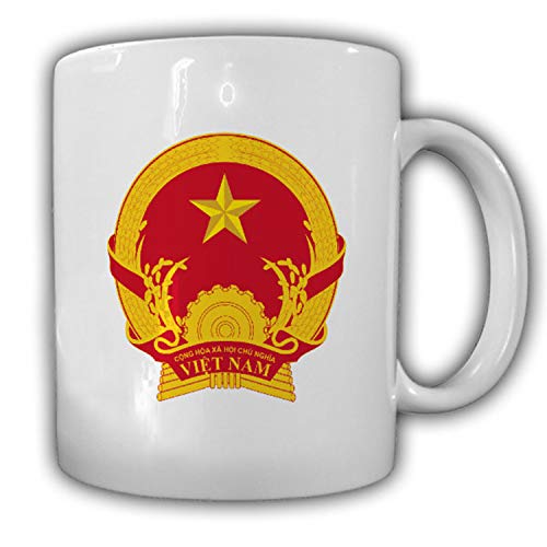 Tasse Vietnam Wappen Emblem Sozialistische Republik Vietnam #14027 von Copytec