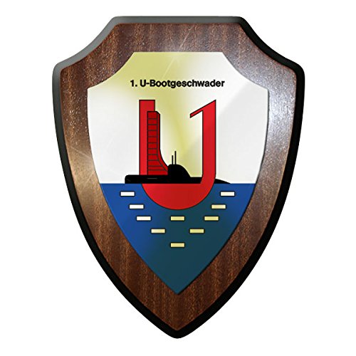 Wappenschild/Wandschild/Wappen - 1. U-Bootgeschwader Unterseebootgeschwader Bundeswehr Bund Bw Abzeichen Emblem #11698 von Copytec