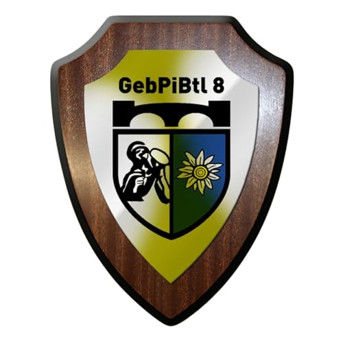 Wappenschild/Wandschild - Gebirgspionierbataillon 8 Bundeswehr #12417 von Copytec