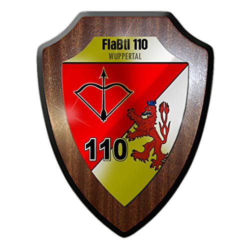 Wappenschild 1 FlaBtl 110 Flugabwehrbataillon Wuppertal Wappen Abzeichen #30192 von Copytec