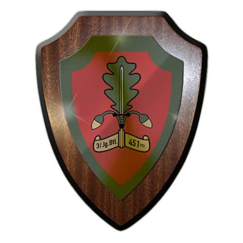 Wappenschild 3 JgBtl 451 Unna Jäger Bataillon Jägertruppe Bundeswehr #32231 von Copytec