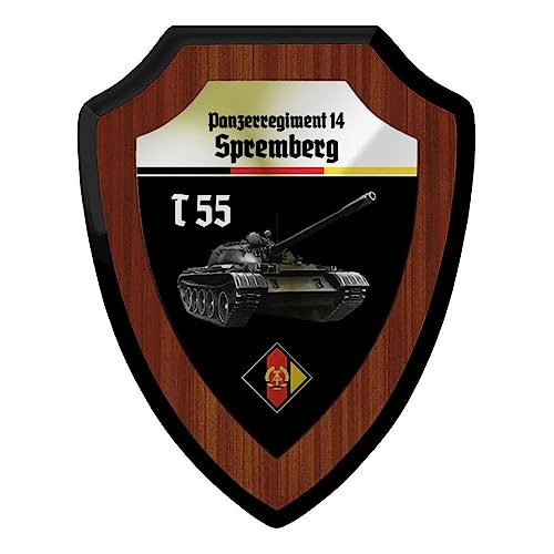 Wappenschild NVA Nationale Volksarmee Kampfpanzer T55 14 Spremberg #42367 von Copytec
