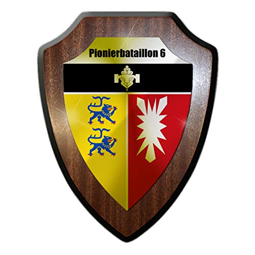Wappenschild Pionierbataillon 6 PiBtl Bundeswehr Wappen Abzeichen Plön #32978 von Copytec
