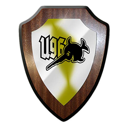 Wappenschild U96 Schwertfisch Sägefisch UBoot Fisch Logo Wappen Abzeichen #27050 von Copytec