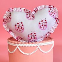 Herz-Form-Kissen. Kokette Kissen. Landhaus Kern Kuchen Rüschen Schleife Mädchenhaft. Weiblich. Lana Del Rey. Blaue von CoquetteinDreams