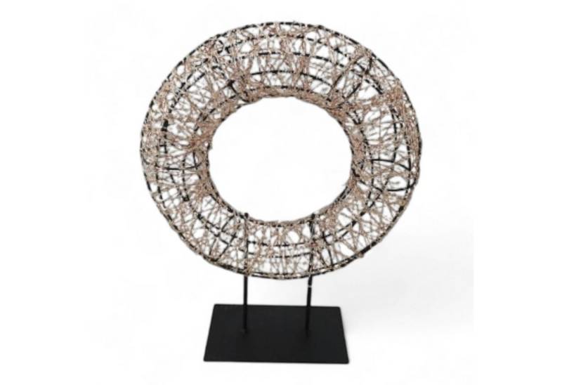 Cor Mulder LED-Dekofigur LED-Tischkranz Gold 33 cm 600 goldene LEDs mit Fernbedienung edles (kein Set) von Cor Mulder