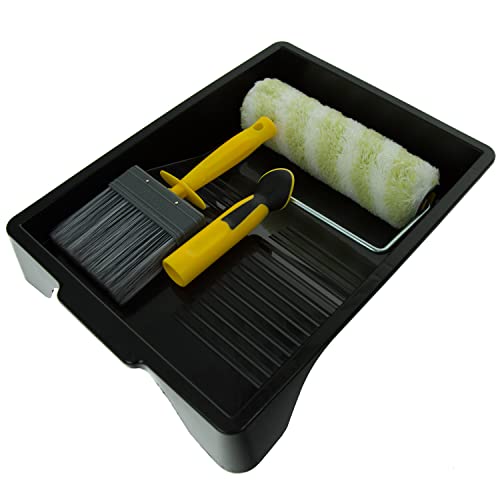 Coral 10499 Max Coat Exterior Large Paint Roller Brush Kit für Schuppen Zäune Terrassendielen Mauerwerk 4-teiliges Set von Coral