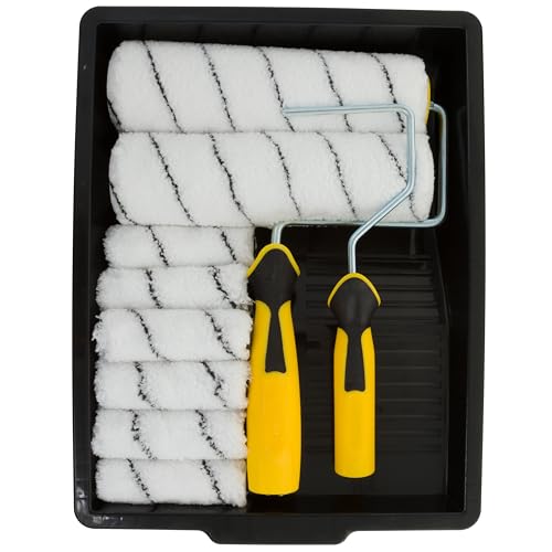 Coral 43510 Easy Coater Farbset mit professionellem Deckblatt mit 4,4 cm Durchmesser und Mini-Rollen, 11-teiliges Set von CORAL