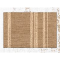 Boho Gestreifter Teppich Carmel Vinyl Bodenmatte, Bronze Brauner Teppich, Linoleumteppich, Küchenmatten Für Den Boden von CoralHorizon