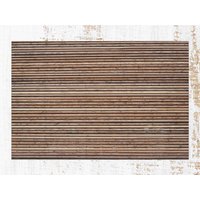 Chike Bamboo Braun Vinyl Matte, Brauner Teppich, Bronze Linoleum Holz Bodenmatte, Vinylboden, Kunstmatte von CoralHorizon