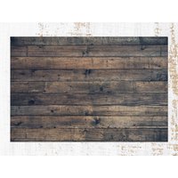 Dunkelbrauner Retro Holz Teppich Vinyl, Brauner Linoleum Teppich, Bronze Vinyl Bodenmatte, Dekorative Matte, Teppiche von CoralHorizon